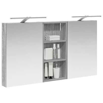 Set di Armadi da Bagno con porta 3 pcs 110 x 10,5 x 60,5 cm | homemem39