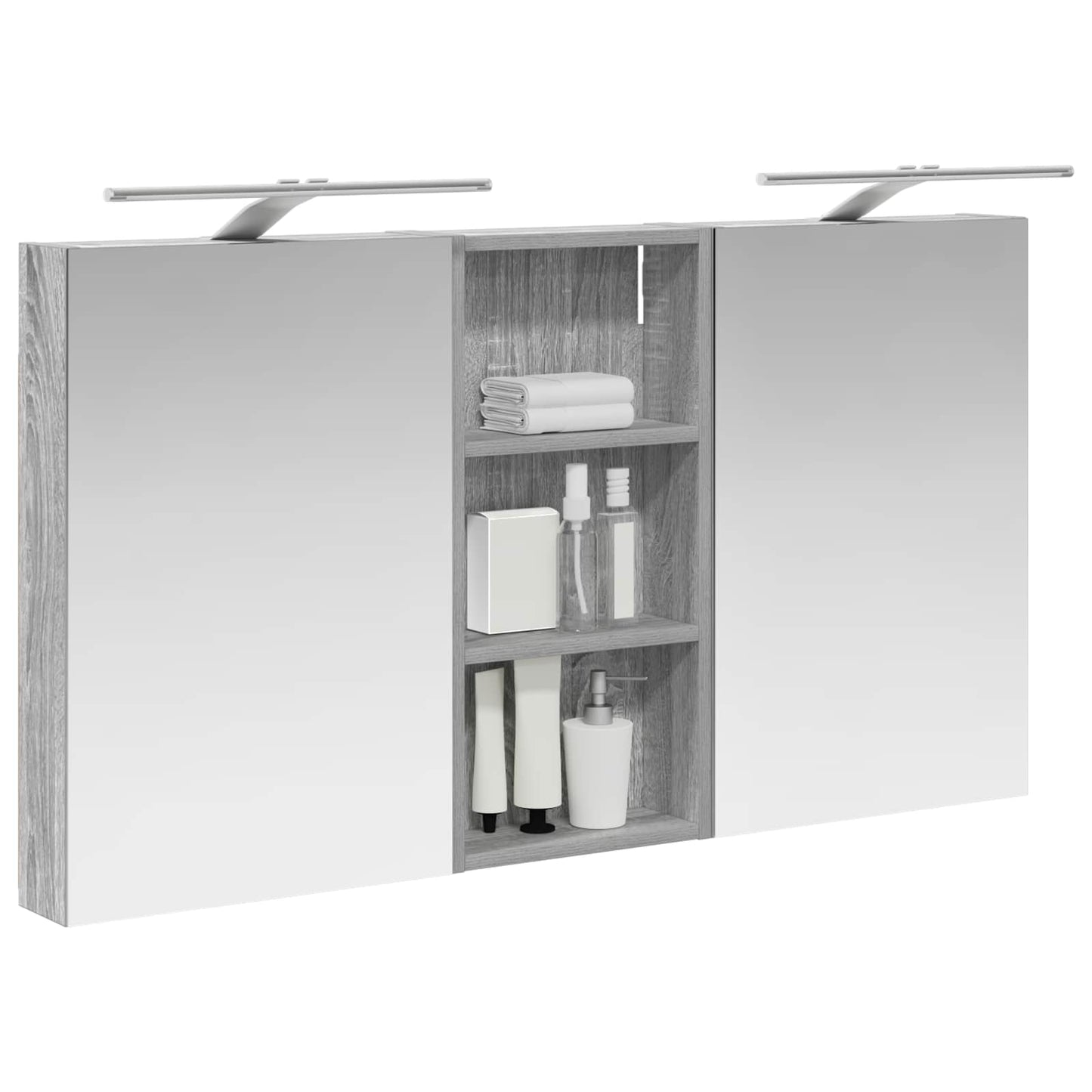 Set di Armadi da Bagno con porta 3 pcs 110 x 10,5 x 60,5 cm