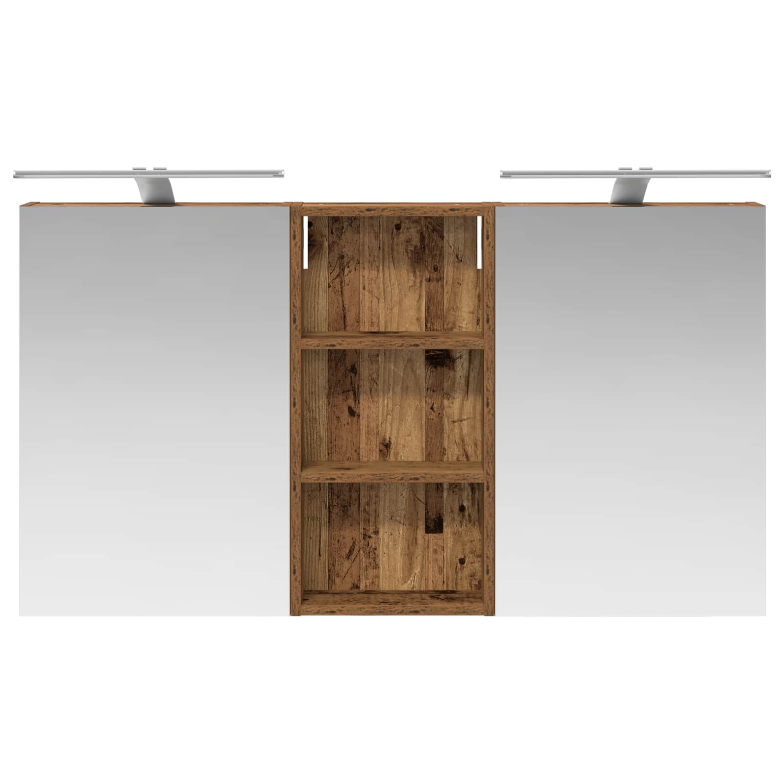 Set di Armadi da Bagno con porta 3 pcs 110 x 10,5 x 60,5 cm | homemem39