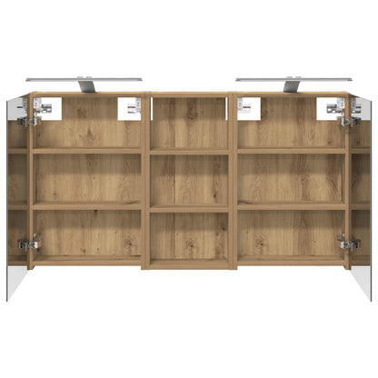 Set di Armadi da Bagno con porta 3 pcs 110 x 10,5 x 60,5 cm