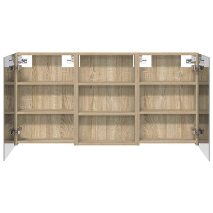Set di Armadi da Bagno con porta 3 pcs 120 x 10,5 x 60,5 cm | homemem39