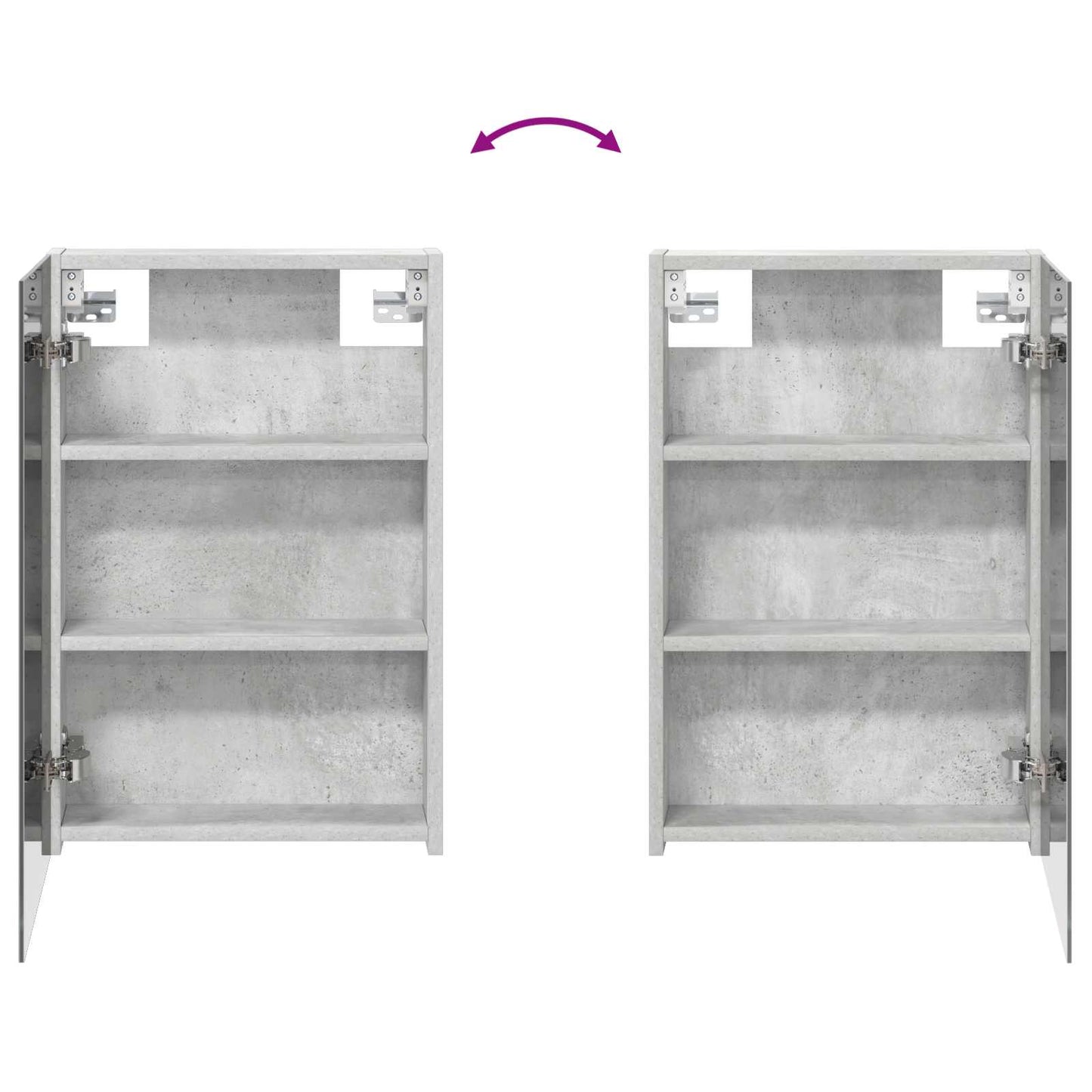 Set di Armadi da Bagno con porta 3 pcs 120 x 10,5 x 60,5 cm