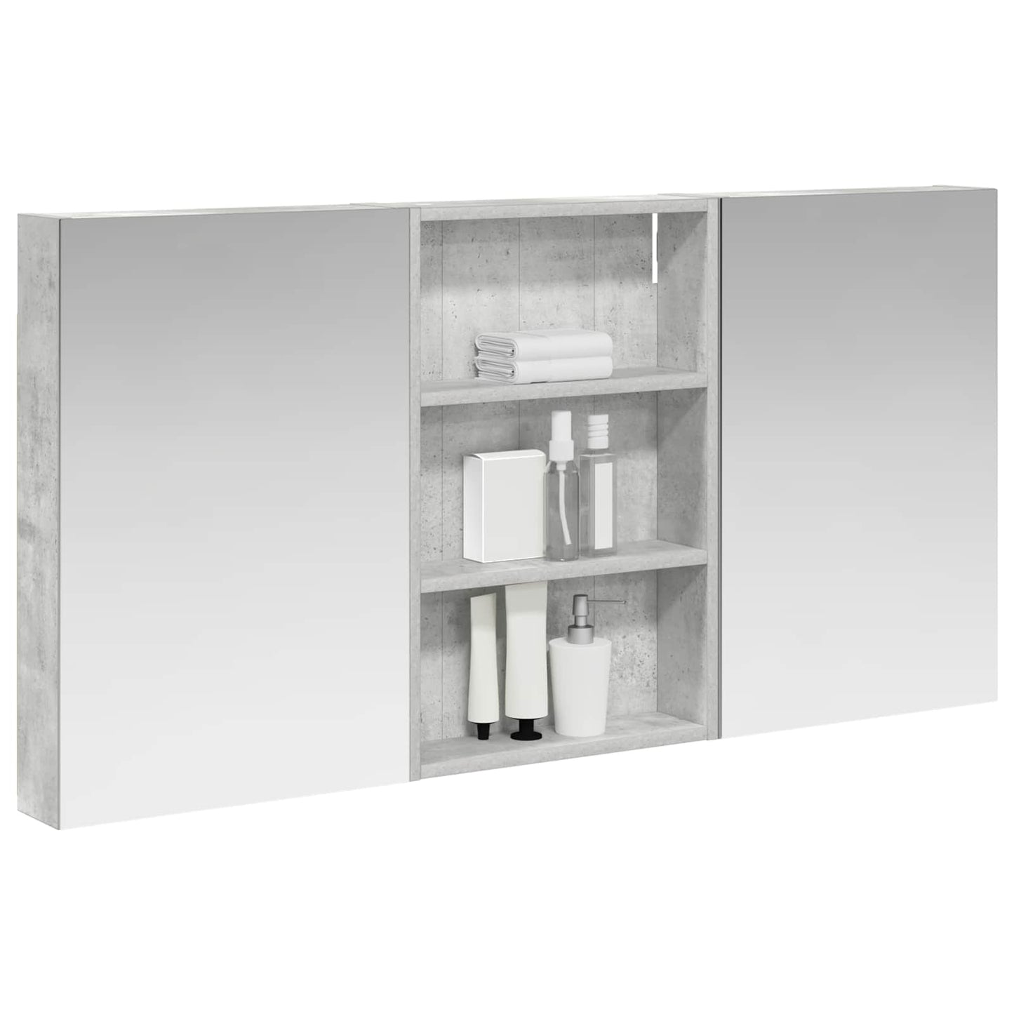 Set di Armadi da Bagno con porta 3 pcs 120 x 10,5 x 60,5 cm | homemem39