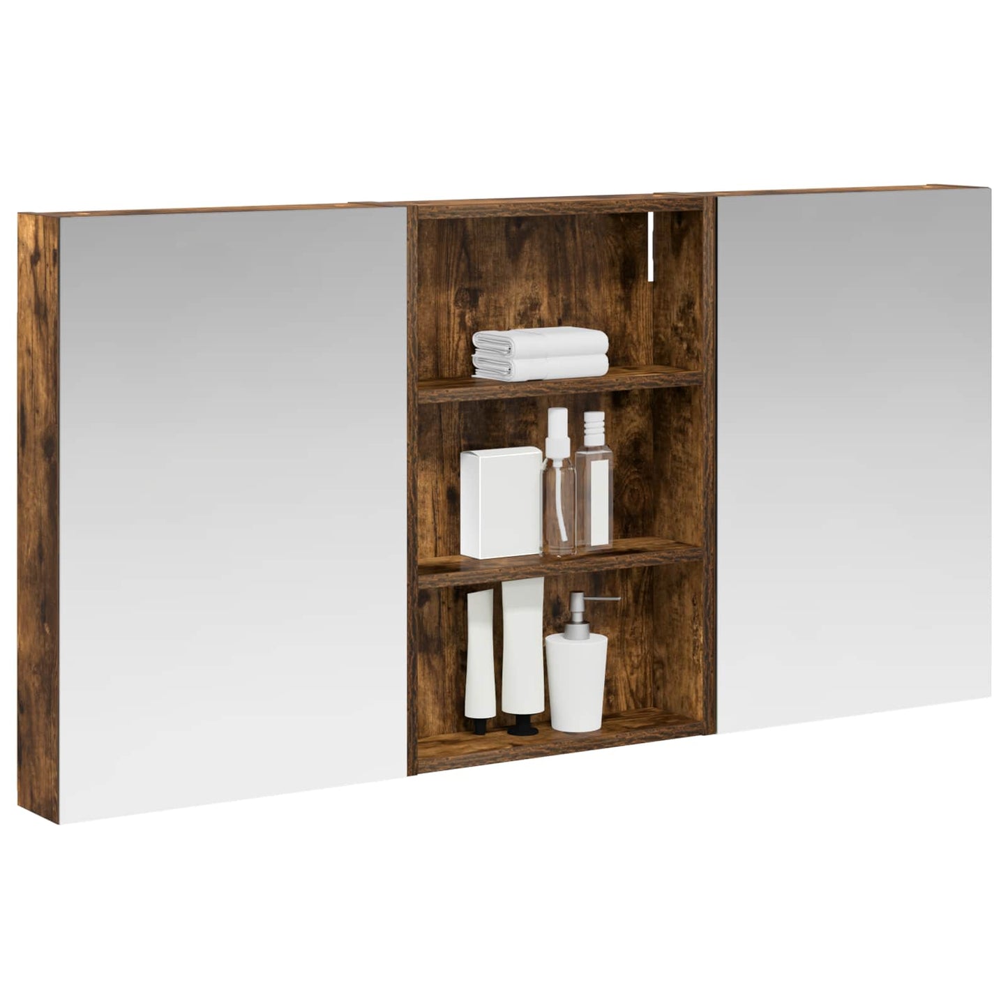Set di Armadi da Bagno con porta 3 pcs 120 x 10,5 x 60,5 cm