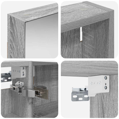 Set di Armadi da Bagno con porta 3 pcs 120 x 10,5 x 60,5 cm | homemem39