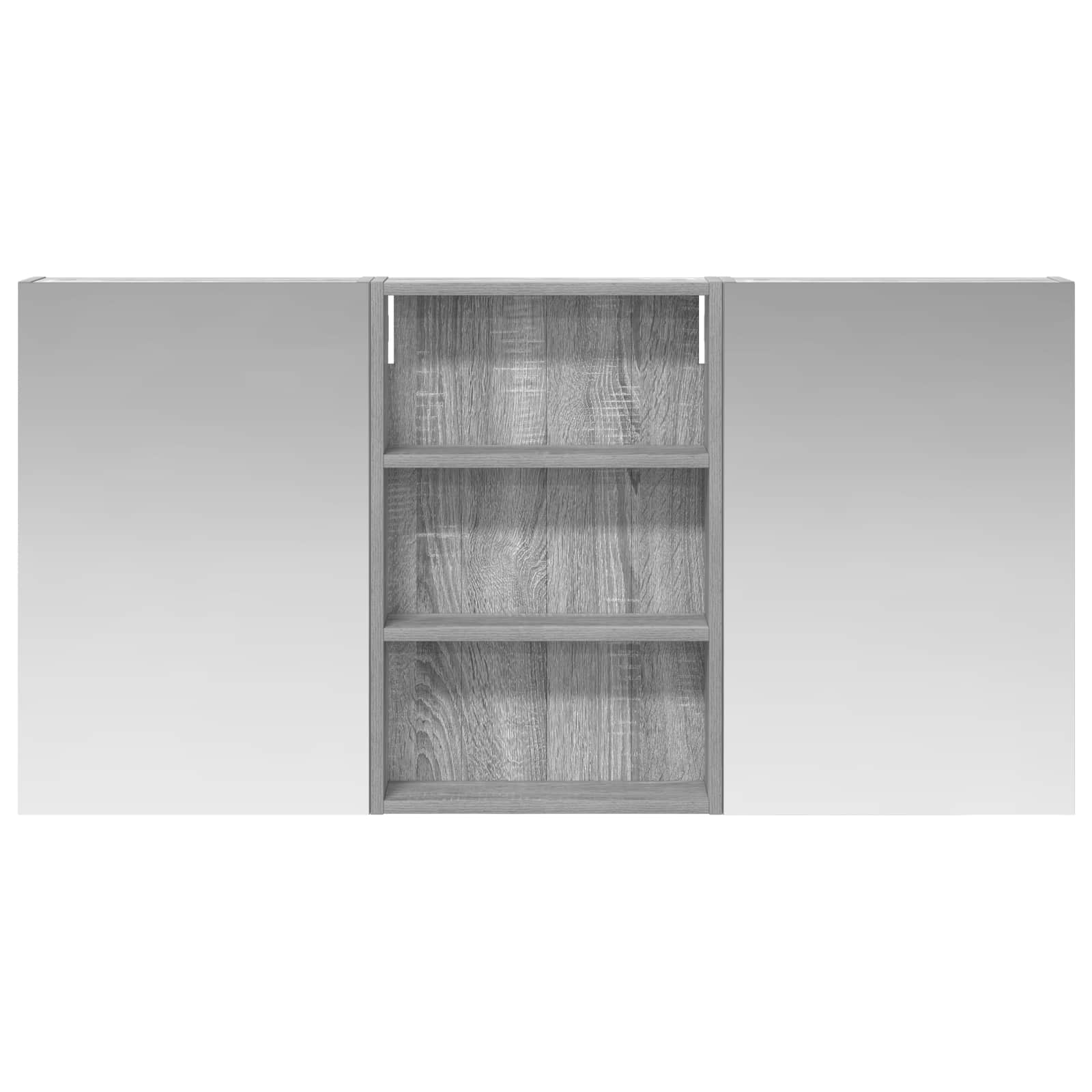 Set di Armadi da Bagno con porta 3 pcs 120 x 10,5 x 60,5 cm | homemem39
