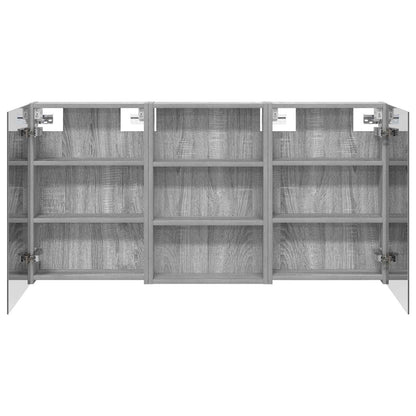 Set di Armadi da Bagno con porta 3 pcs 120 x 10,5 x 60,5 cm