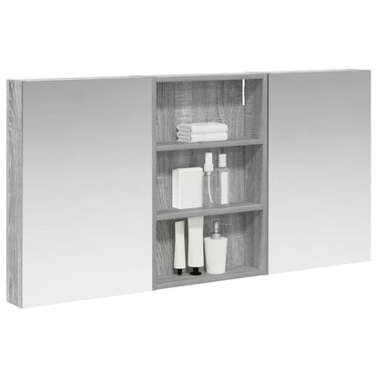 Set di Armadi da Bagno con porta 3 pcs 120 x 10,5 x 60,5 cm