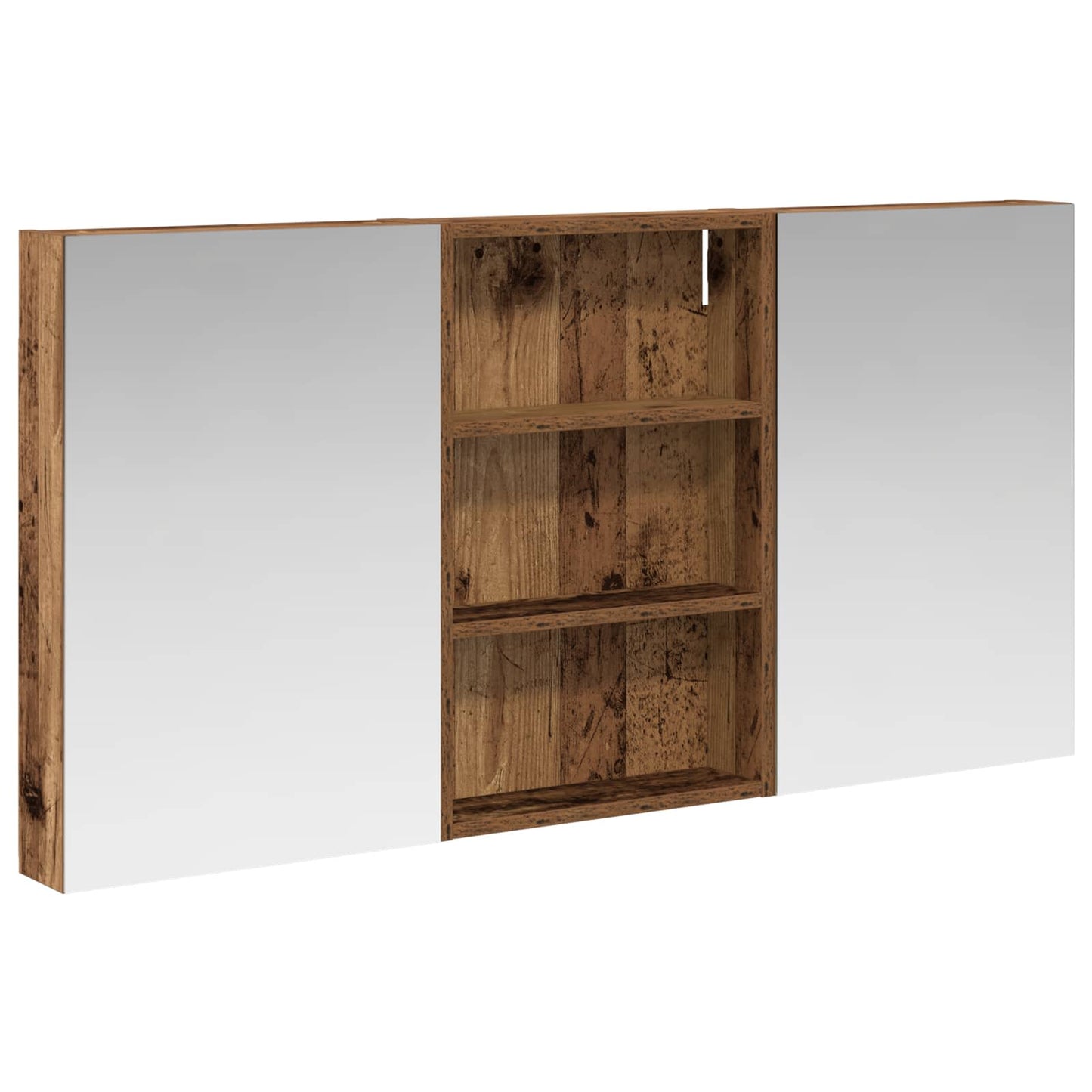 Set di Armadi da Bagno con porta 3 pcs 120 x 10,5 x 60,5 cm