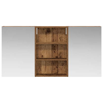 Set di Armadi da Bagno con porta 3 pcs 120 x 10,5 x 60,5 cm | homemem39