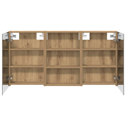 Set di Armadi da Bagno con porta 3 pcs 120 x 10,5 x 60,5 cm | homemem39
