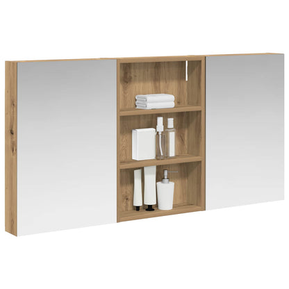 Set di Armadi da Bagno con porta 3 pcs 120 x 10,5 x 60,5 cm