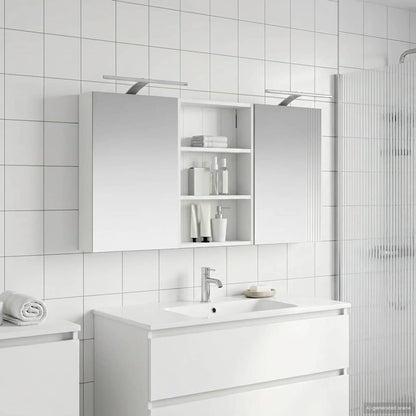 Set di Armadi da Bagno con porta 3 pcs 120 x 10,5 x 60,5 cm