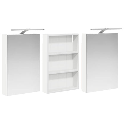Set di Armadi da Bagno con porta 3 pcs 120 x 10,5 x 60,5 cm | homemem39