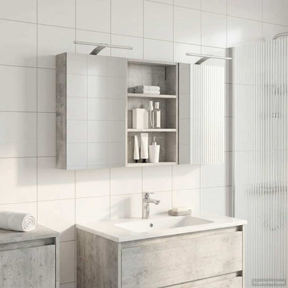 Set di Armadi da Bagno 3 pz 120 x 10,5 x 60,5 cm | homemem39