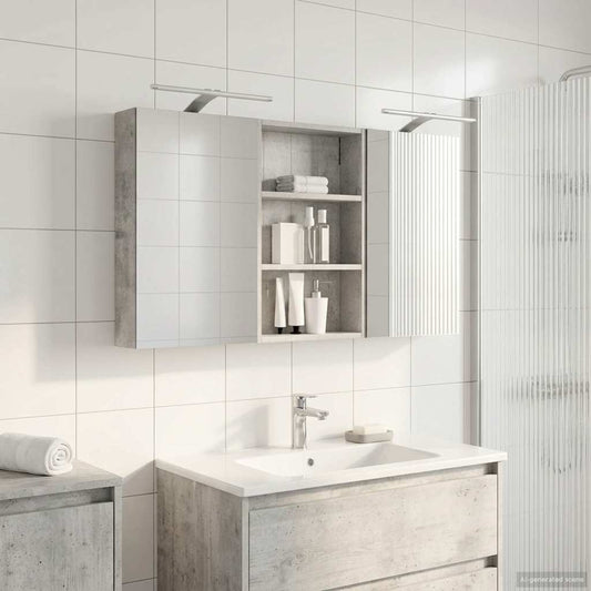 Set di Armadi da Bagno 3 pz 120 x 10,5 x 60,5 cm | homemem39