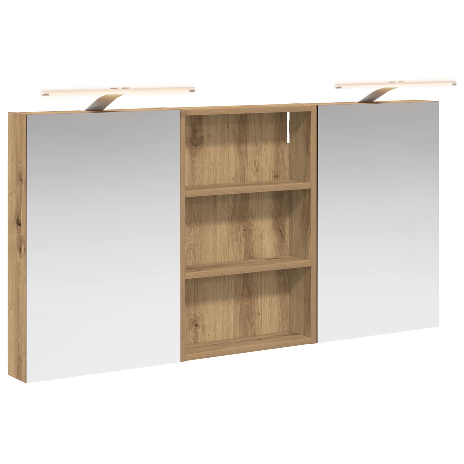 Set di Armadi da Bagno con porta 3 pcs 120 x 10,5 x 60,5 cm | homemem39