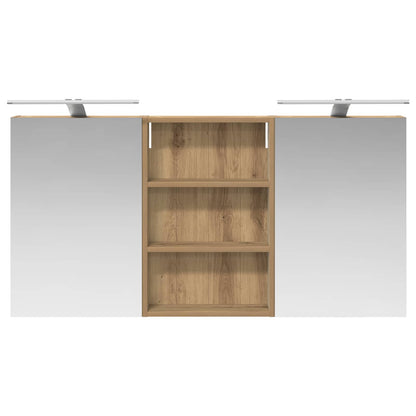 Set di Armadi da Bagno con porta 3 pcs 120 x 10,5 x 60,5 cm | homemem39
