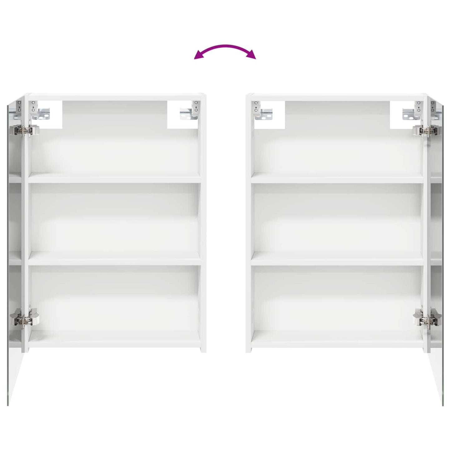 Set di Armadi da Bagno con lo scaffale 3 pcs 120 x 14,5 x 70 cm