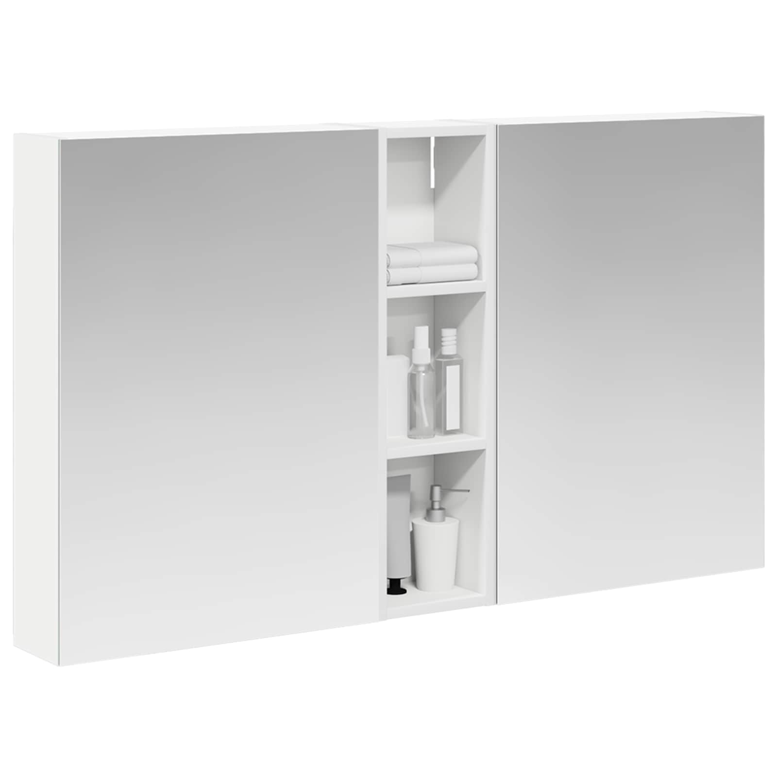 Set di Armadi da Bagno con lo scaffale 3 pcs 120 x 14,5 x 70 cm | homemem39