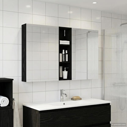 Set di Armadi da Bagno con lo scaffale 3 pcs 120 x 14,5 x 70 cm | homemem39