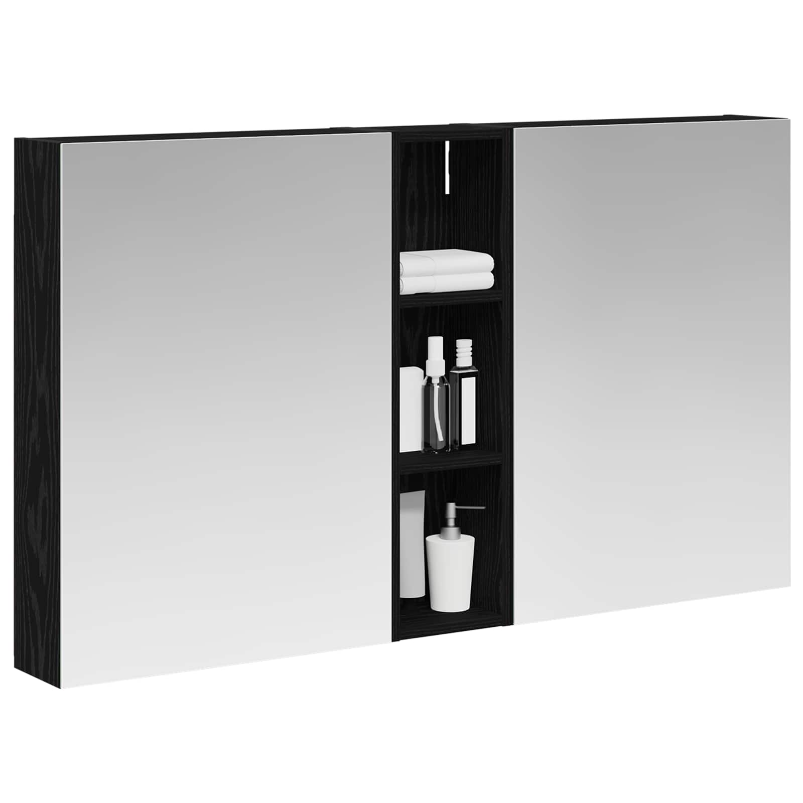 Set di Armadi da Bagno con lo scaffale 3 pcs 120 x 14,5 x 70 cm | homemem39