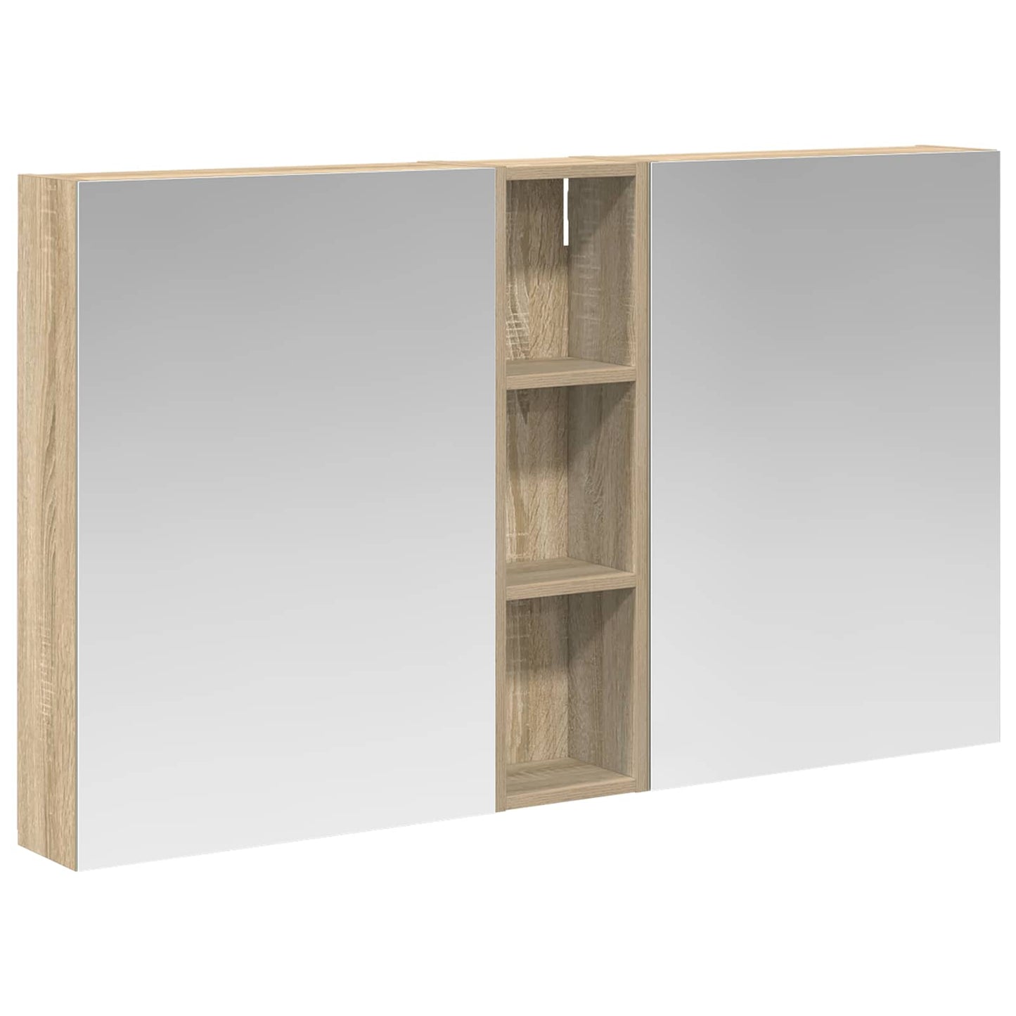 Set di Armadi da Bagno con lo scaffale 3 pcs 120 x 14,5 x 70 cm | homemem39