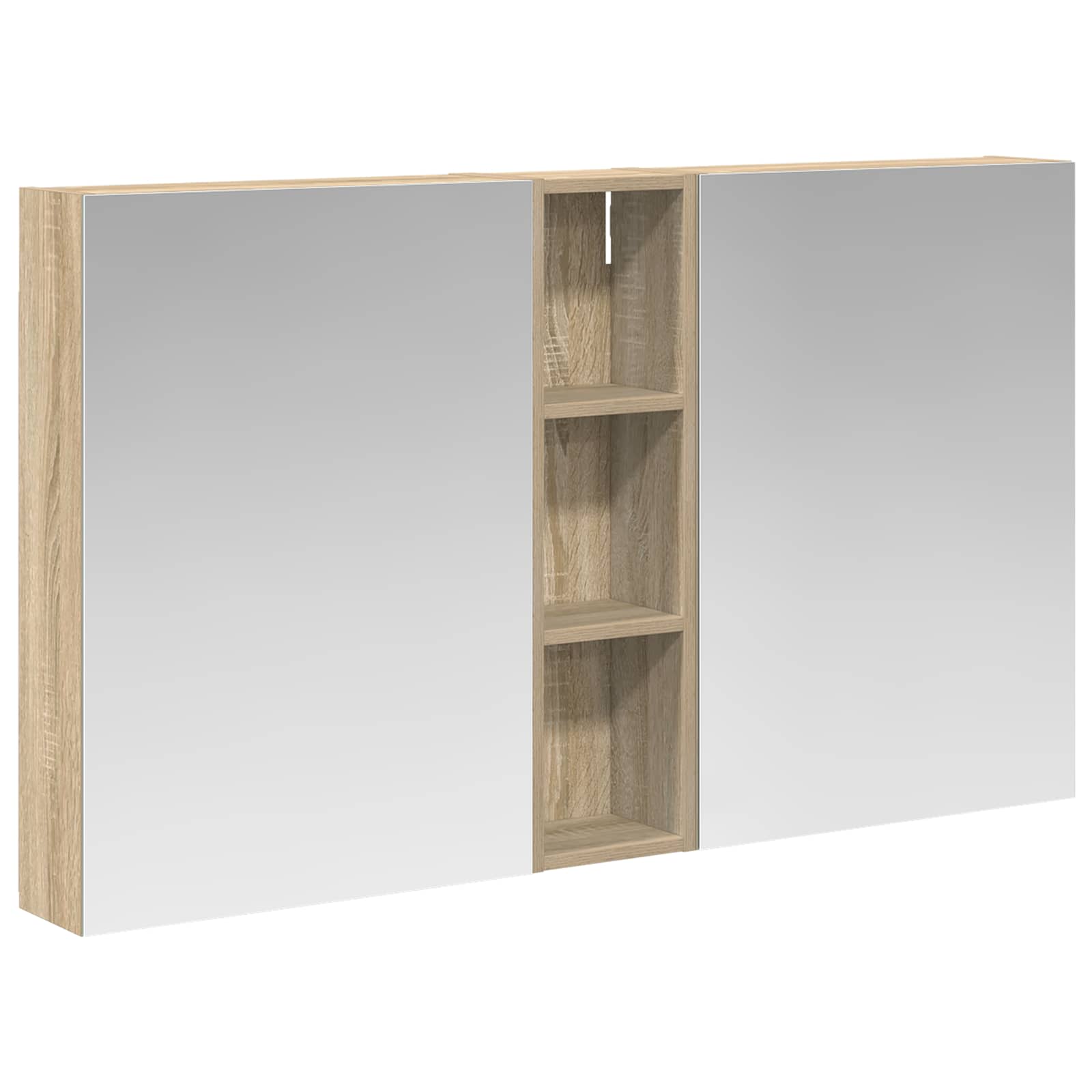 Set di Armadi da Bagno con lo scaffale 3 pcs 120 x 14,5 x 70 cm | homemem39