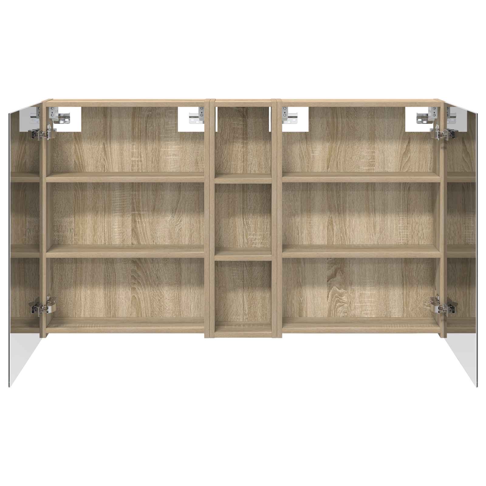 Set di Armadi da Bagno con lo scaffale 3 pcs 120 x 14,5 x 70 cm | homemem39