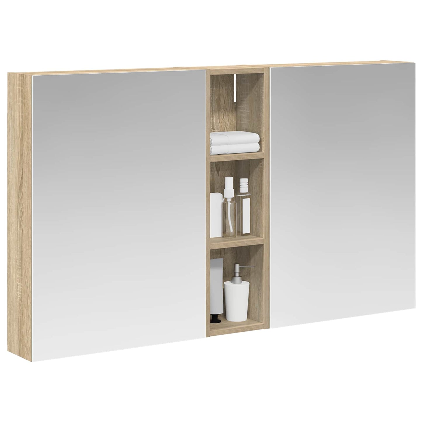 Set di Armadi da Bagno con lo scaffale 3 pcs 120 x 14,5 x 70 cm | homemem39
