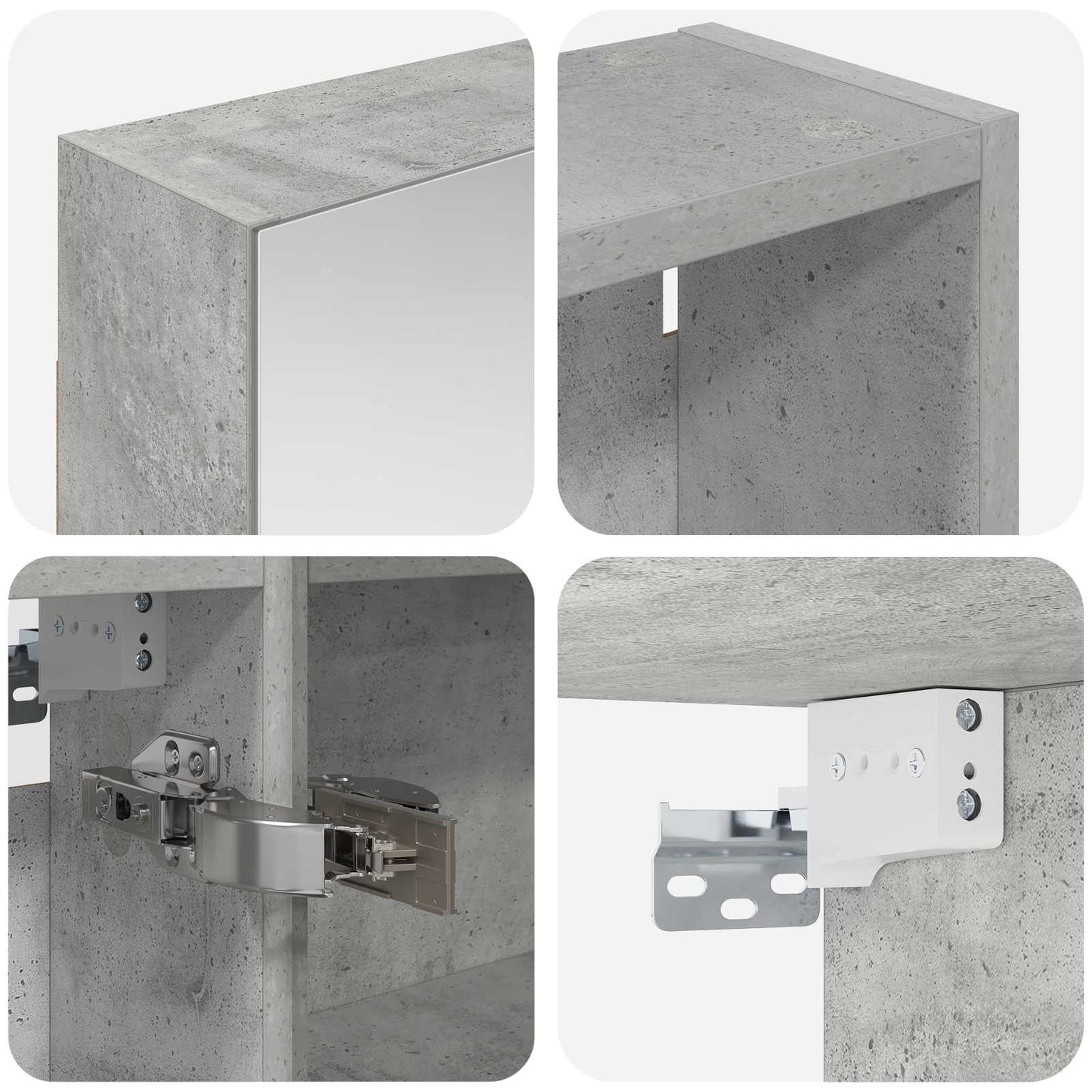 Set di Armadi da Bagno con lo scaffale 3 pcs 120 x 14,5 x 70 cm | homemem39
