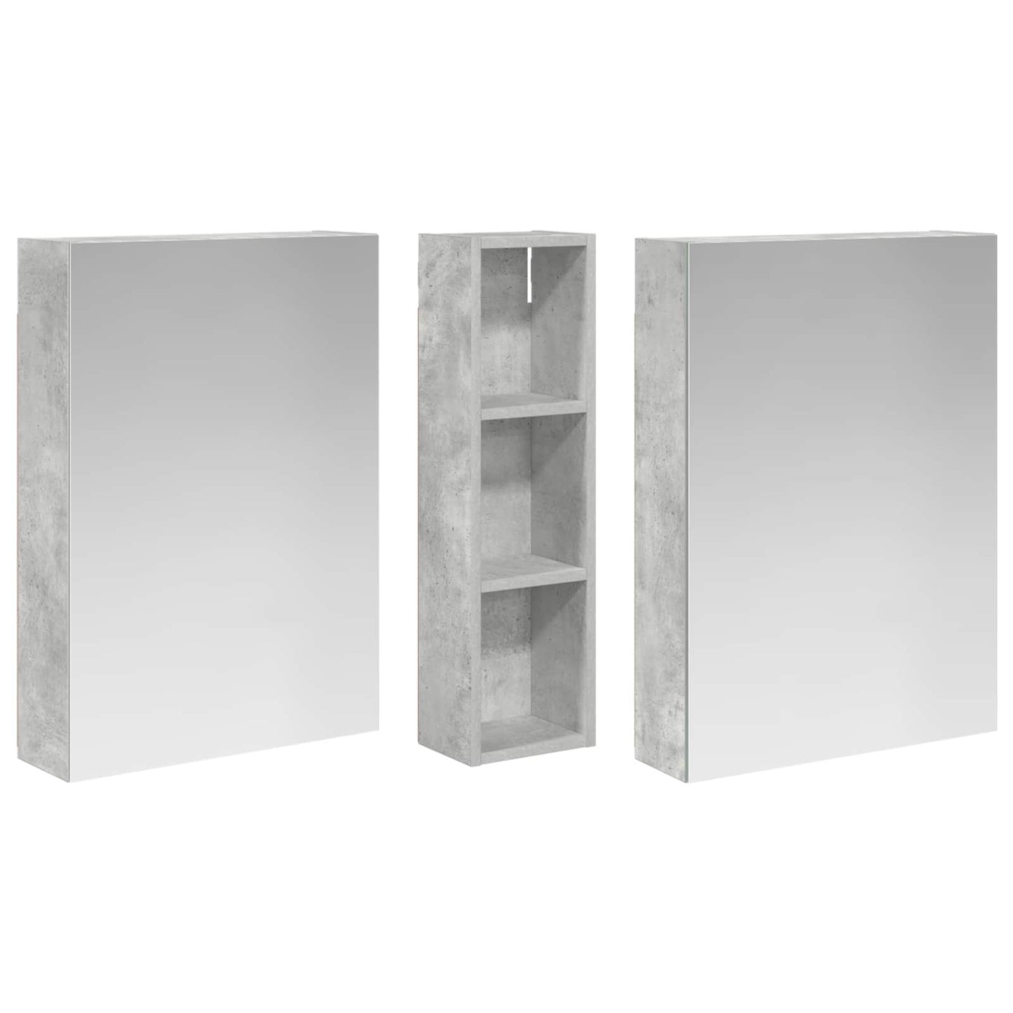Set di Armadi da Bagno con lo scaffale 3 pcs 120 x 14,5 x 70 cm | homemem39
