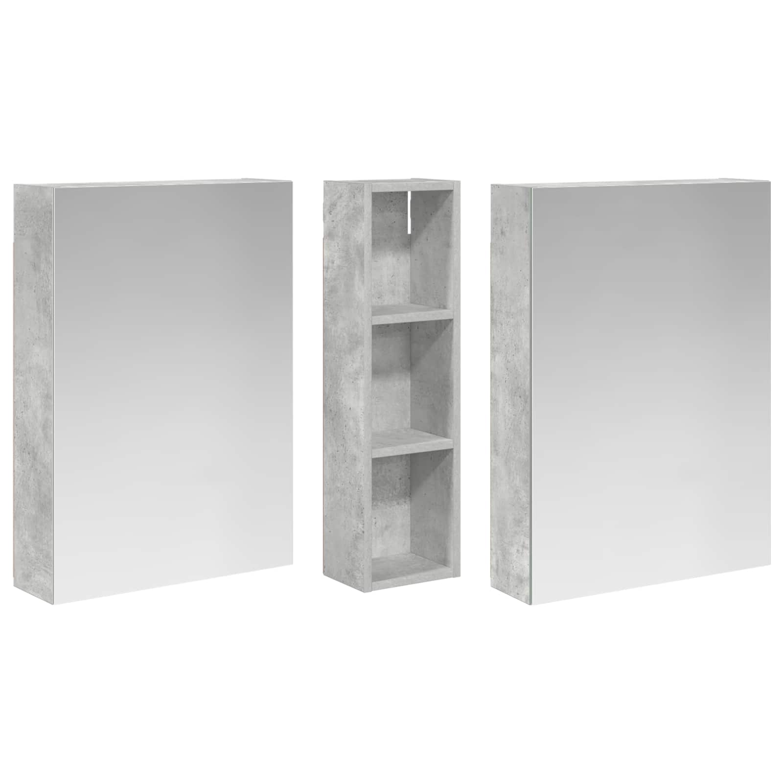 Set di Armadi da Bagno con lo scaffale 3 pcs 120 x 14,5 x 70 cm | homemem39