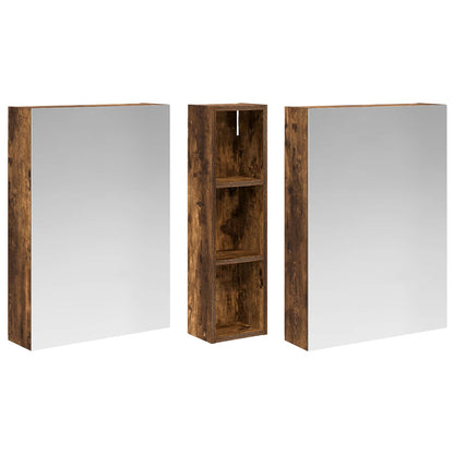 Set di Armadi da Bagno con lo scaffale 3 pcs 120 x 14,5 x 70 cm | homemem39