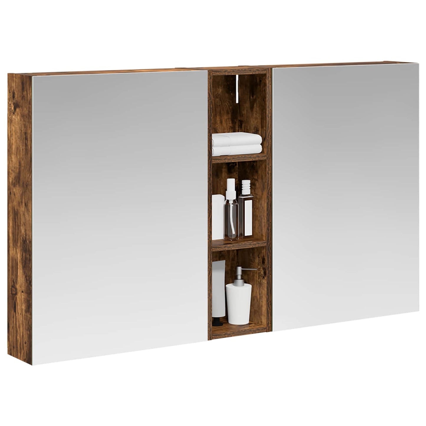 Set di Armadi da Bagno con lo scaffale 3 pcs 120 x 14,5 x 70 cm
