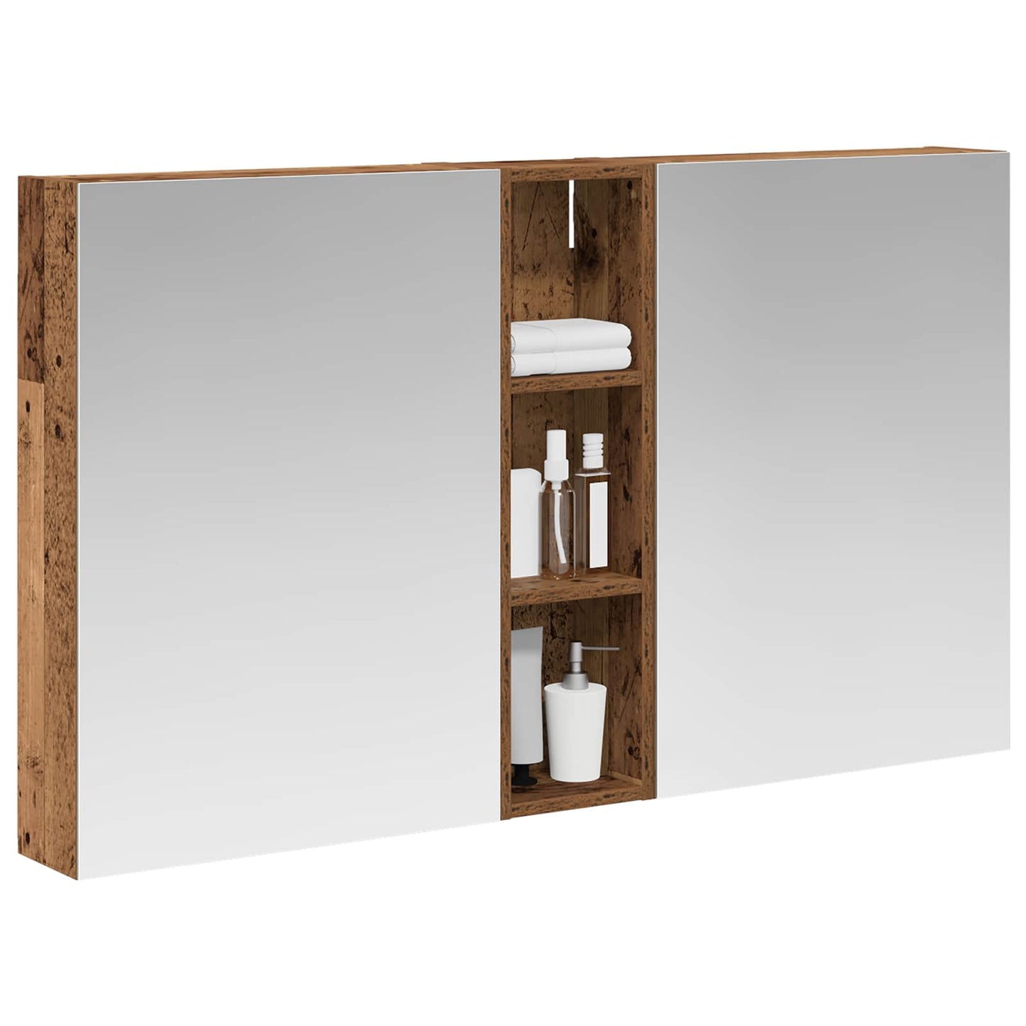 Set di Armadi da Bagno con lo scaffale 3 pcs 120 x 14,5 x 70 cm | homemem39