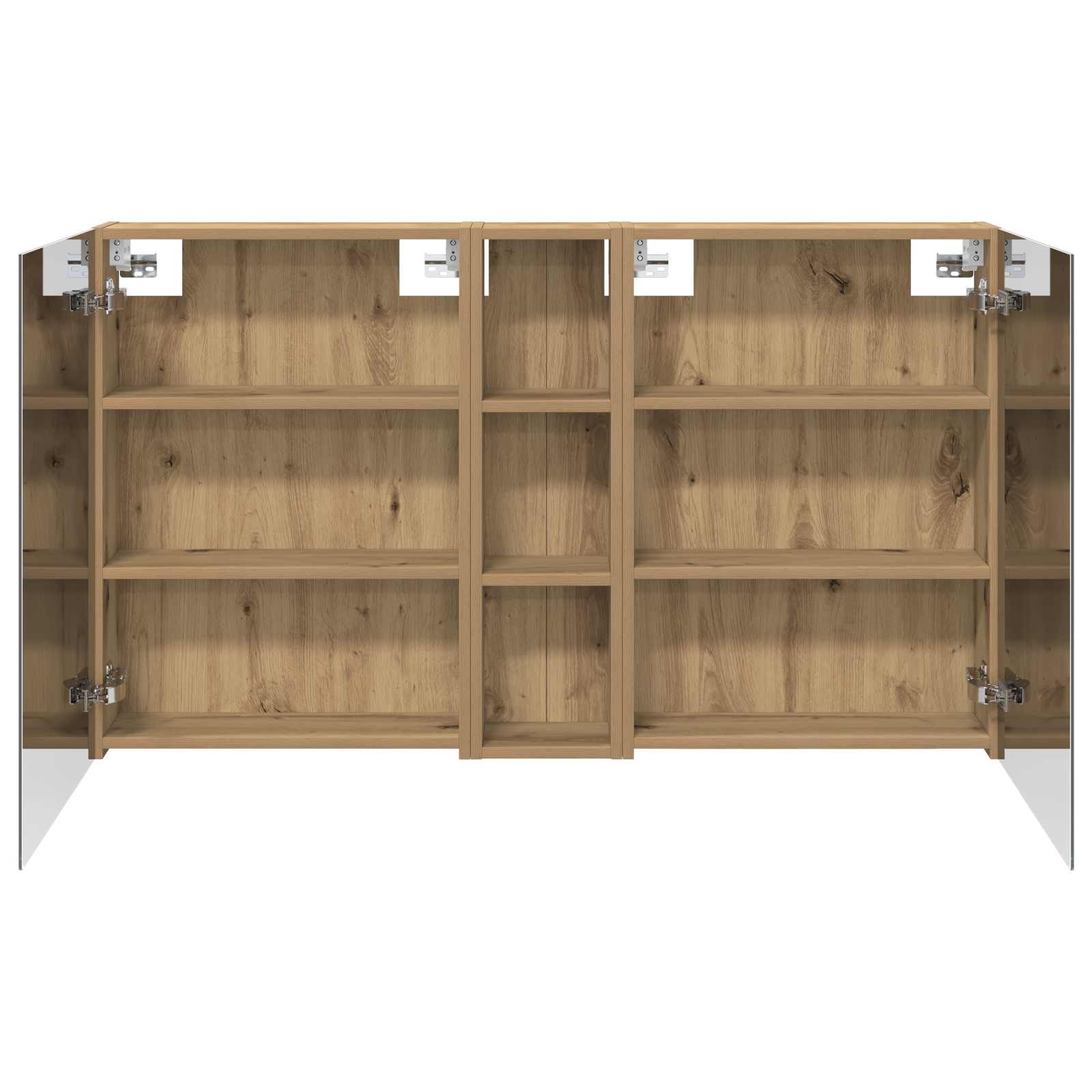 Set di Armadi da Bagno con lo scaffale 3 pcs 120 x 14,5 x 70 cm | homemem39