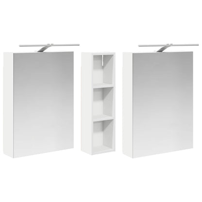 Set di Armadi da Bagno con lo scaffale 3 pcs 120 x 14,5 x 70 cm | homemem39