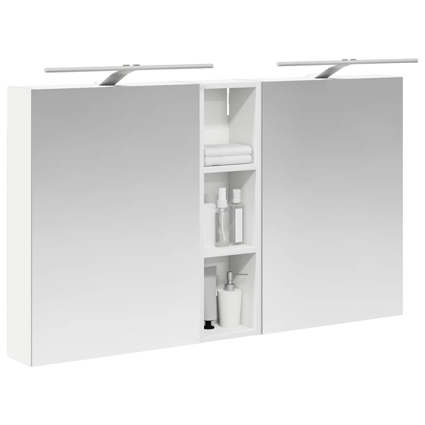 Set di Armadi da Bagno con lo scaffale 3 pcs 120 x 14,5 x 70 cm | homemem39