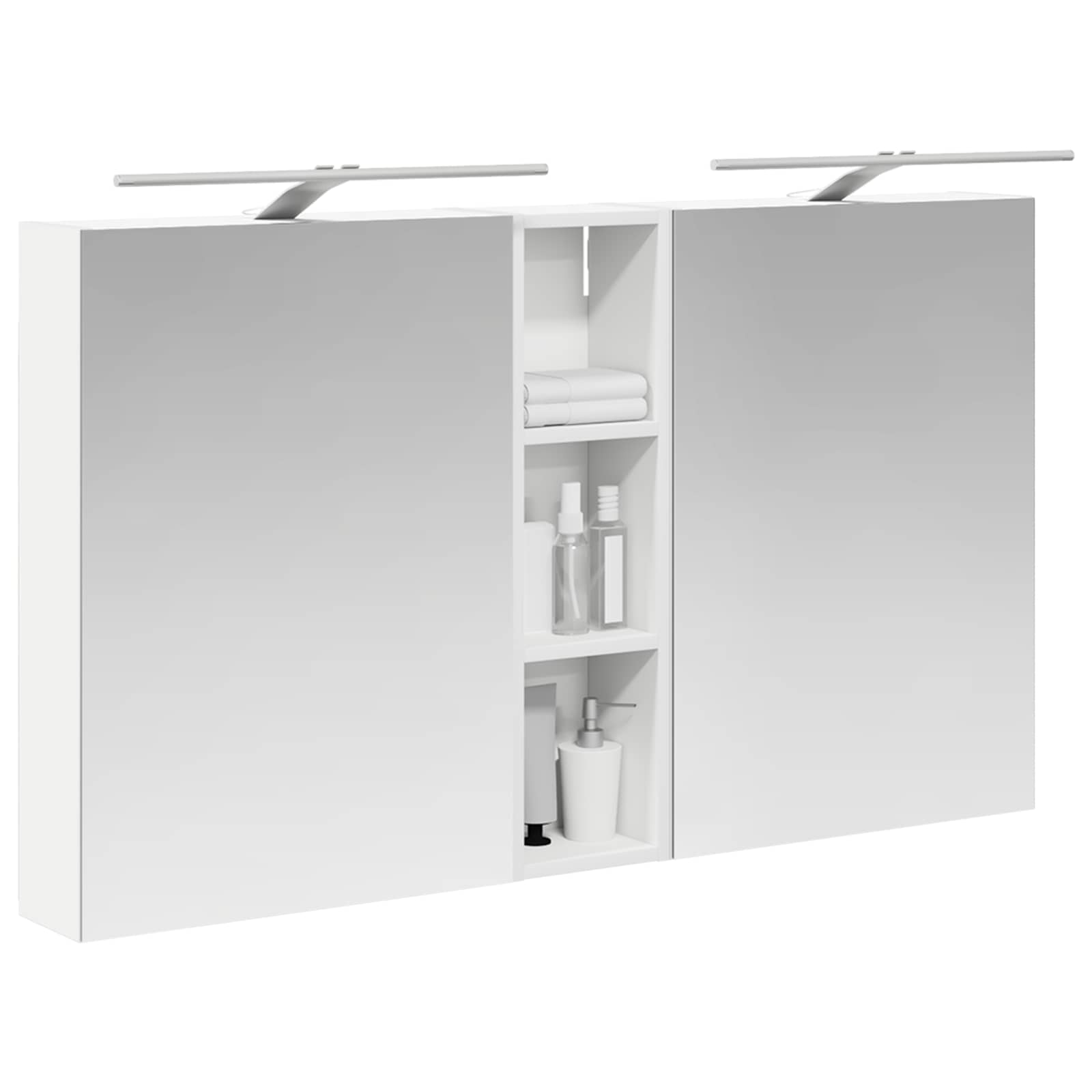 Set di Armadi da Bagno con lo scaffale 3 pcs 120 x 14,5 x 70 cm | homemem39