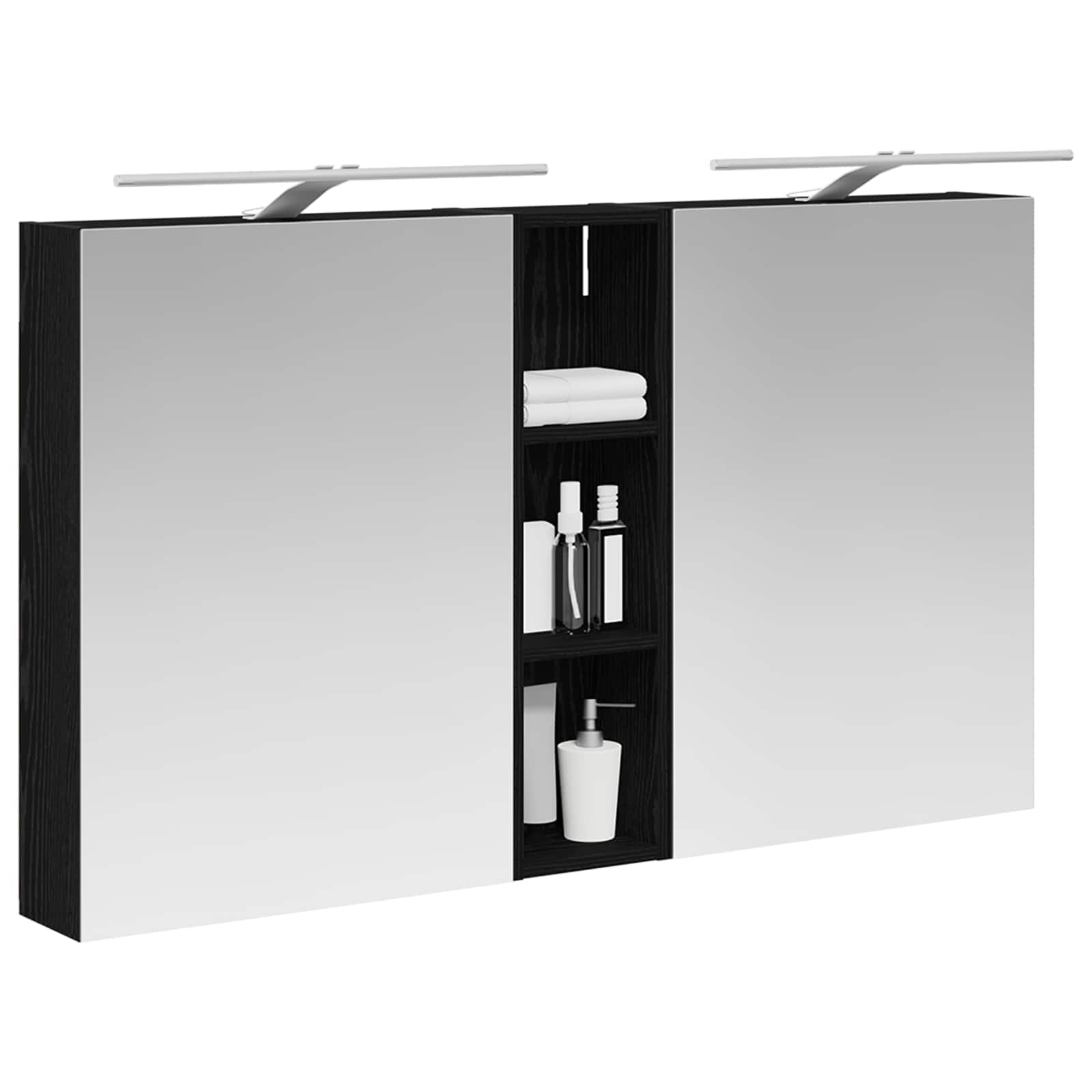 Set di Armadi da Bagno con lo scaffale 3 pcs 120 x 14,5 x 70 cm | homemem39