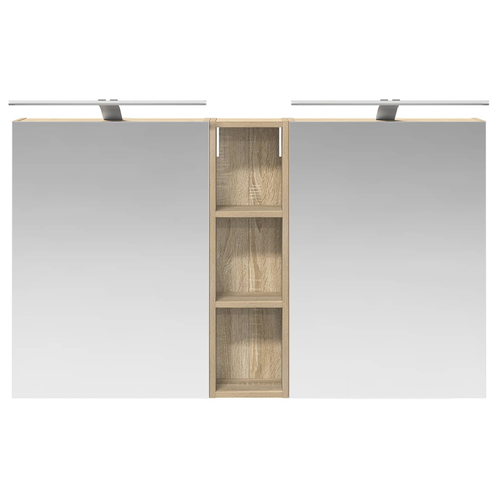 Set di Armadi da Bagno con lo scaffale 3 pcs 120 x 14,5 x 70 cm | homemem39