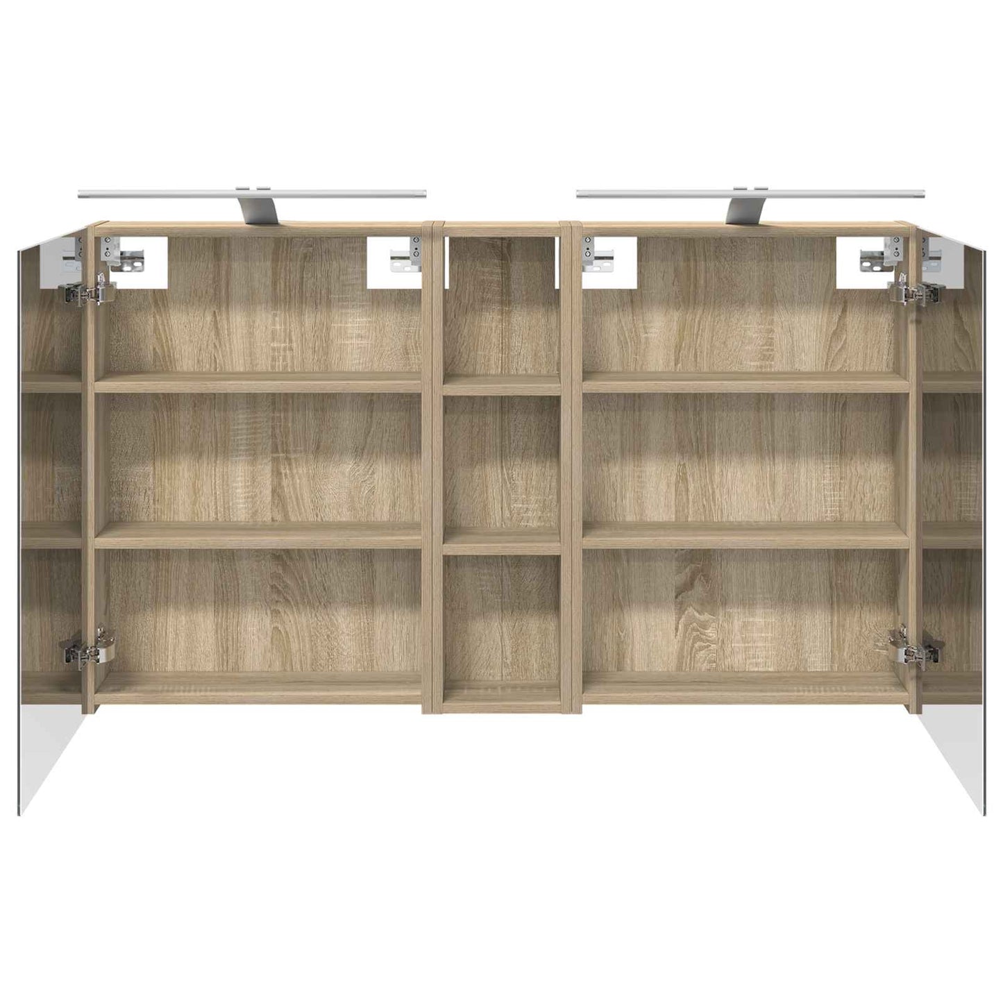 Set di Armadi da Bagno con lo scaffale 3 pcs 120 x 14,5 x 70 cm | homemem39