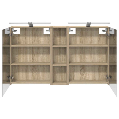 Set di Armadi da Bagno con lo scaffale 3 pcs 120 x 14,5 x 70 cm