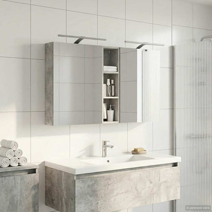 Set di Armadi da Bagno con lo scaffale 3 pcs 120 x 14,5 x 70 cm | homemem39