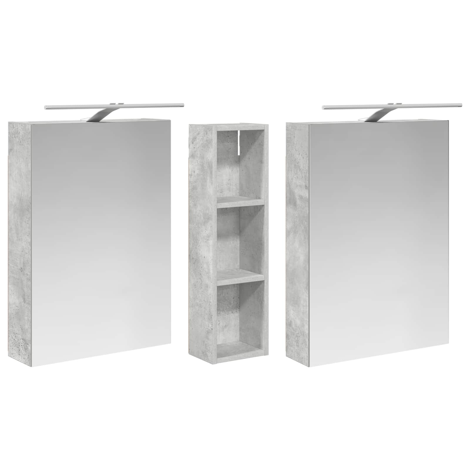 Set di Armadi da Bagno con lo scaffale 3 pcs 120 x 14,5 x 70 cm | homemem39