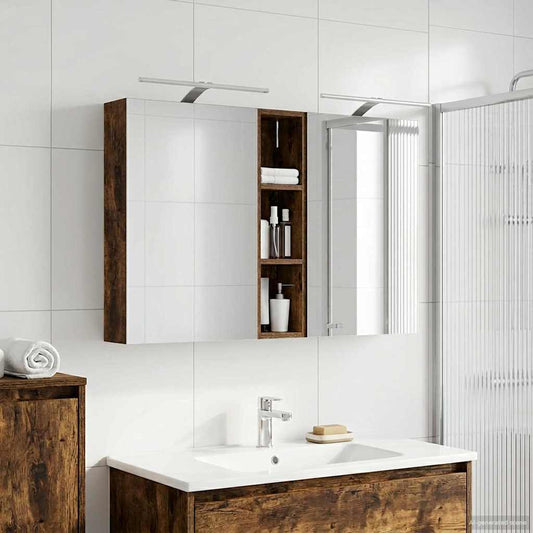 Set di Armadi da Bagno con lo scaffale 3 pcs 120 x 14,5 x 70 cm | homemem39