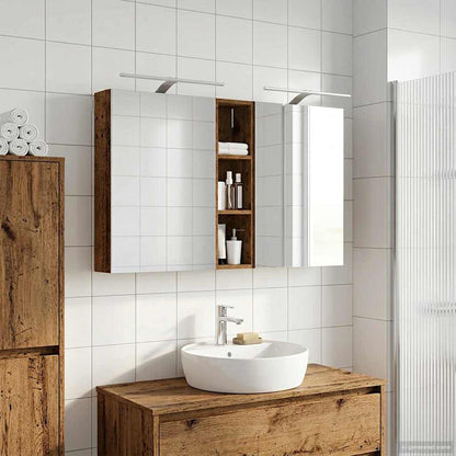 Set di Armadi da Bagno con lo scaffale 3 pcs 120 x 14,5 x 70 cm | homemem39