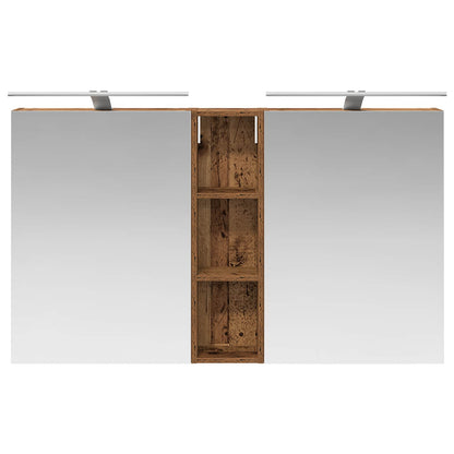 Set di Armadi da Bagno con lo scaffale 3 pcs 120 x 14,5 x 70 cm | homemem39
