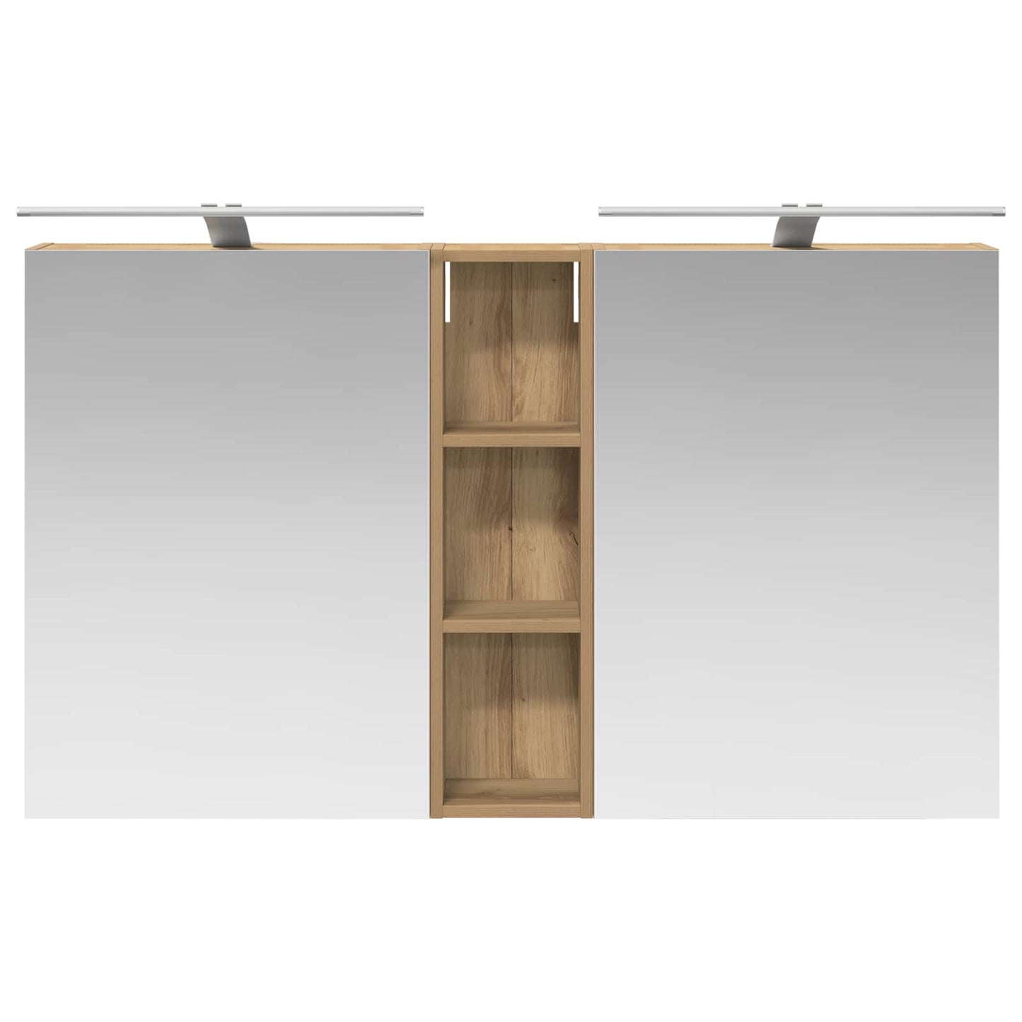 Set di Armadi da Bagno con lo scaffale 3 pcs 120 x 14,5 x 70 cm